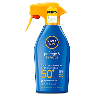 Spray solar hidratante protección muy alta spf 50+ Nivea 300 ml-0
