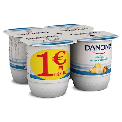 Yogur sabor macedonia Danone 4 x 120 g-0