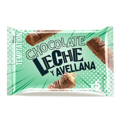 Barritas de chocolate con leche y avellanas Dia Temptation 115 g-0