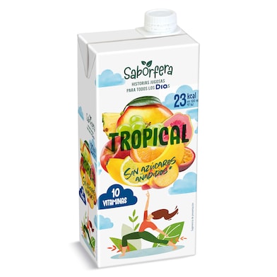 Bebida de zumo tropical sin azúcares añadidos Dia Saborfera 1 L-0