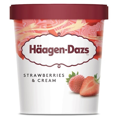 Tarrina de helado fresa Haagen Dazs 400 g-0