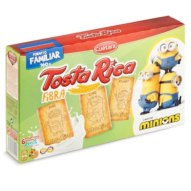 Galletas de desayuno con fibra Cuétara Tostarica 760 g-0