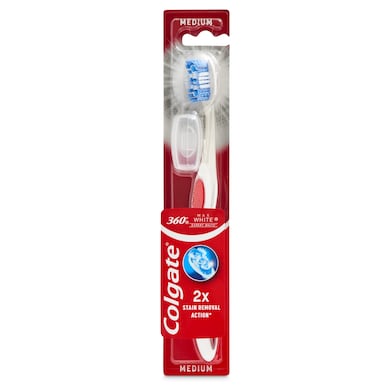 Cepillo de dientes medio 360 Colgate Max White 1 unidad-0