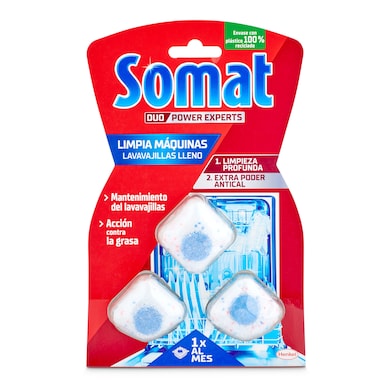 Limpia lavavajillas Somat 3 unidades-0