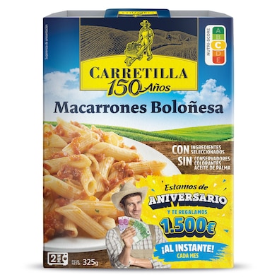Macarrones boloñesa Carretilla 325 g-0