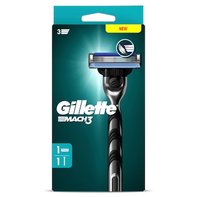 Maquinilla de afeitar Gillette Mach3 1 unidad-0 Maquinilla de afeitar Gillette Mach3 1 unidad-0