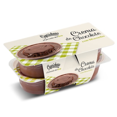 Crema de chocolate con bizcocho Dia Caprichoso 4 x 125 g-0