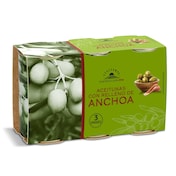 Aceitunas rellenas de anchoa Dia Vegecampo 3 x 150 g