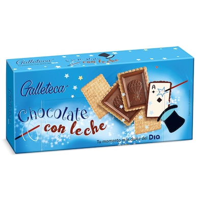 Galletas cubiertas de chocolate con leche Galleteca de Dia 150 g-0