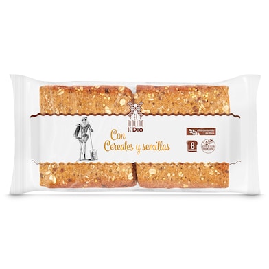 Pan de sandwich con cereales y semillas El Molino de Dia 310 g-0