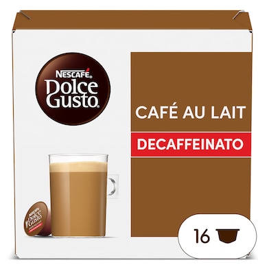 Cápsulas de café con leche descafeinado Dolce Gusto 16 unidades-0