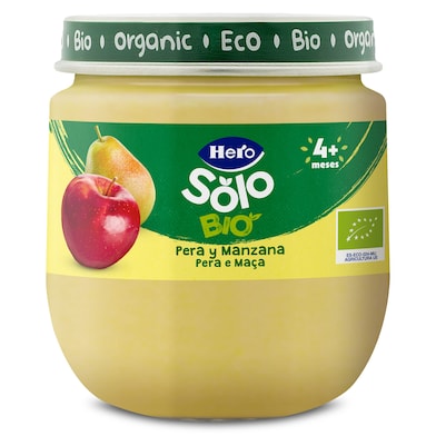 Puré de pera y manzana Hero 120 g-0