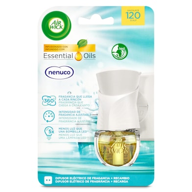 Ambientador eléctrico nenuco aparato + recambio Air Wick blister 1 unidad-0