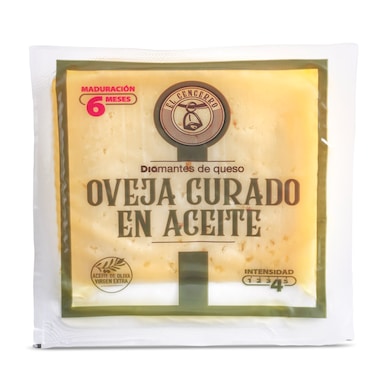 Queso de oveja curado en aceite Dia El Cencerro 250 g-0