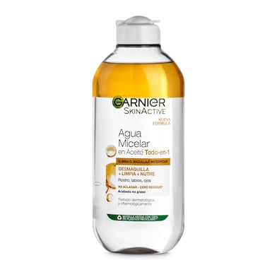 Agua micelar en aceite Garnier 400 ml-0