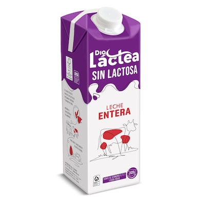 Leche entera sin lactosa Dia Láctea 1 L-0