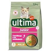 Alimento para gatos junior con pollo Ultima 1.5 kg