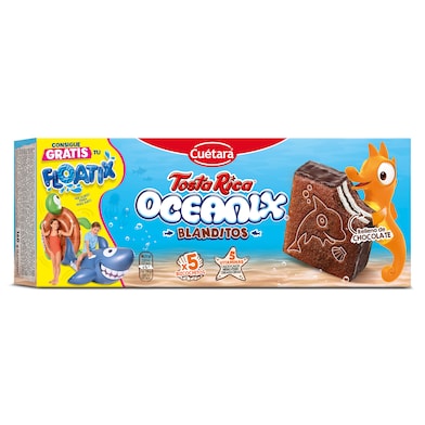 Bizcochitos rellenos de leche y chocolate Oceanix 160 g-0