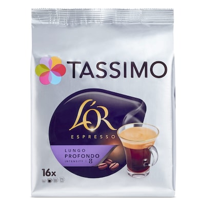 Cápsulas de café lungo L'Or 16 unidades-0