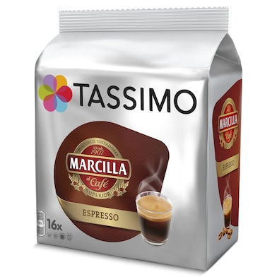 Cápsulas de café espresso Marcilla Tassimo 16 unidades-0
