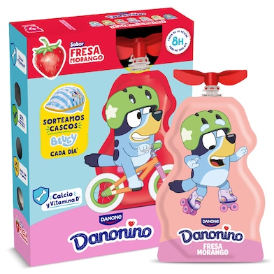 Yogur de fresa líquido Danonino 4 x 70 g-0