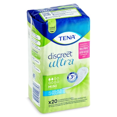 Compresas incontinencia mini discreet ultra Tena 20 unidades-0