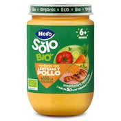 Puré de verduras con lentejas y pollo bio Hero 190 g
