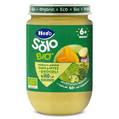 Crema de calabaza y puré de patatas 100% ecológica Hero 190 g-0
