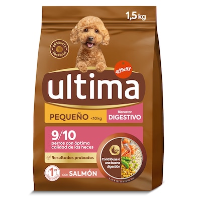 Alimento para perros mini sensitive con salmón Ultima 1.5 Kg-0