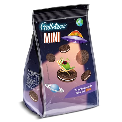 Mini galletas de cacao rellenas de crema Galleteca de Dia 100 g-0