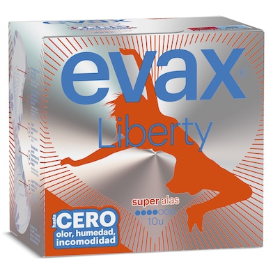 Compresas super con alas Evax 10 unidades-0