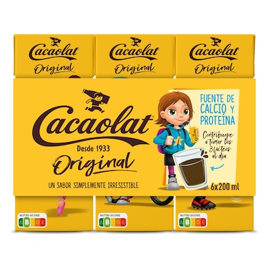 Batido de chocolate Cacaolat 6 x 200 ml-0
