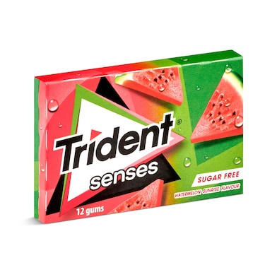 Chicles sabor sandía sin azúcar Trident 23 g-0