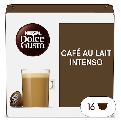 Cápsulas de café con leche intenso Dolce Gusto 16 unidades-0