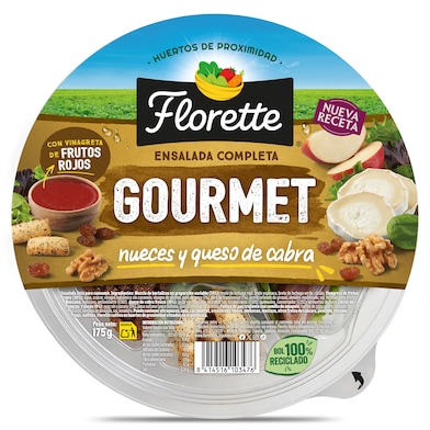 Ensalada gourmet con nueces y queso de cabra Florette 175 g-0