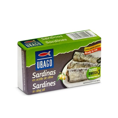 Sardinas en aceite de oliva Ubago 80 g-0