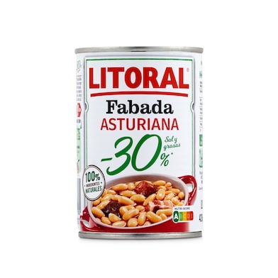 Fabada asturiana reducido en sal Litoral 435 g-0
