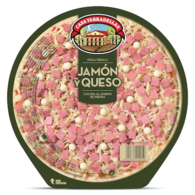 Pizza jamón y queso Casa Tarradellas 405 g-0