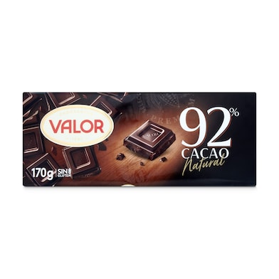 Chocolate negro 92% cacao Valor 170 g-0