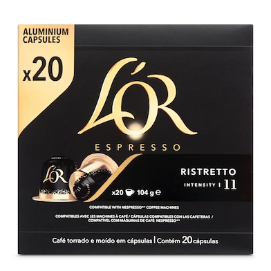Cápsulas de café ristretto L'Or 20 unidades-0
