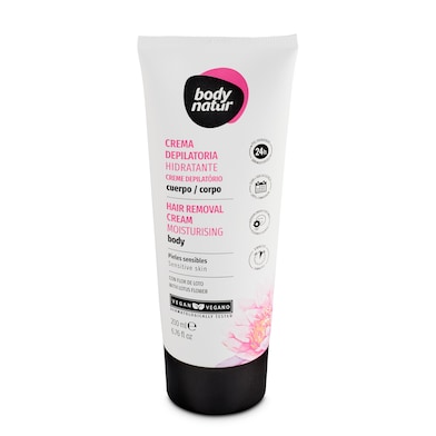 Crema depilatoria hidratante piel sensible Body Natur 200 ml-0