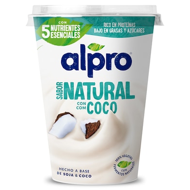 Postre natural de soja con coco Alpro 400 g-0