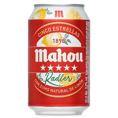 Cerveza radler Mahou 5 Estrellas 33 cl-0