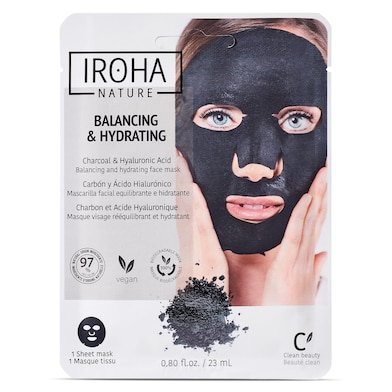 Mascarilla facial detox carbón Iroha nature 1 unidad-0