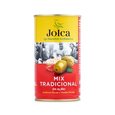 Aceitunas partidas aliñadas Jolca 185 g-0