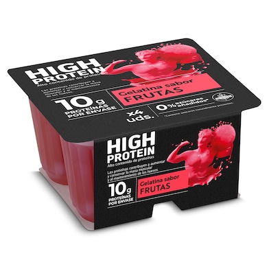 Postre gelificado sabor frutas alto en proteínas Dia Láctea 4 x 100 g-0