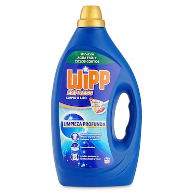 Detergente líquido liso y limpio Wipp Express 40 lavados-0