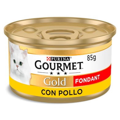 Alimento para gatos fondant pollo Gourmet 85 g-0