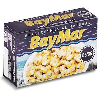 Berberechos al natural 55/65 piezas Baymar 63 g-0
