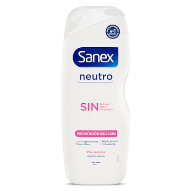 Gel de ducha hidratante piel sensible Sanex 600 ml-0